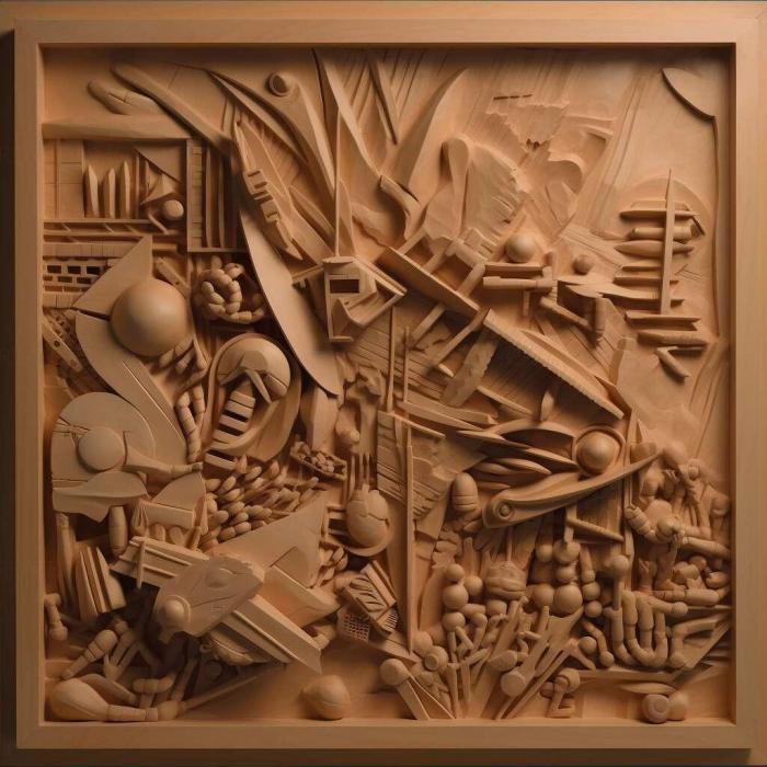 نموذج ثلاثي الأبعاد لآلة CNC 3D Art 